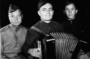 Николай Гуреев с товарищами