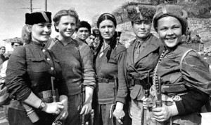 Советские девушки-партизанки ВОВ