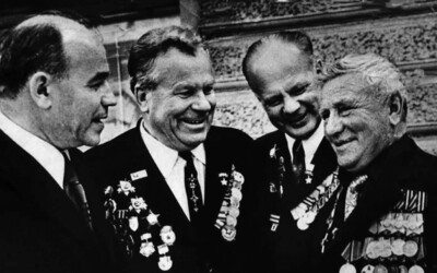 Встреча в Москве с однополчанами, 70-е годы